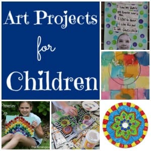 Children Kids summer art projects