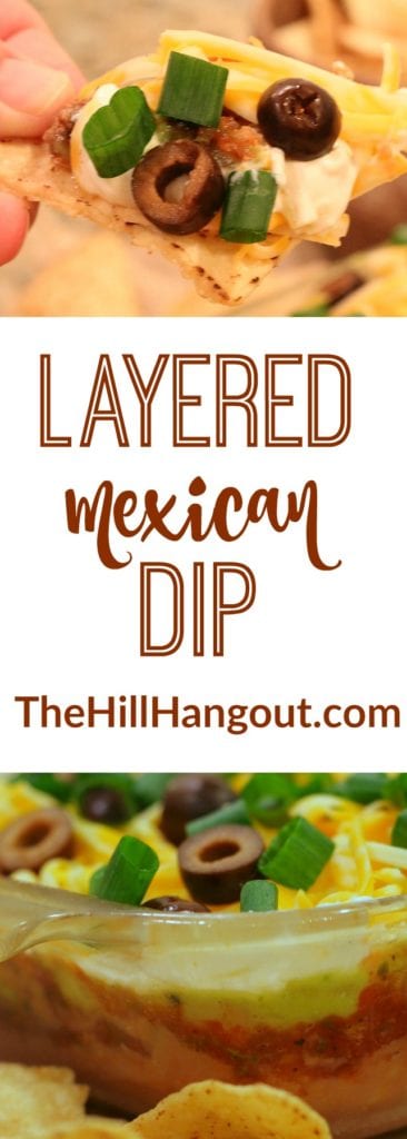 Layered Mexican Dip from TheHillHangout.com