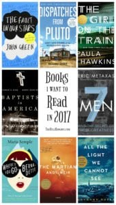 Books I Want to Read in 2017 from TheHillHangout.com