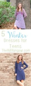 5 Winter Dresses for Teens from THeHillHangout.com
