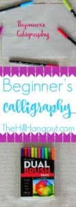 Beginner's Calligraphy from TheHillHangout.com